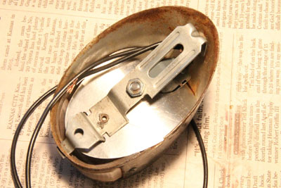 Checking the fit in the KS601 tail light housing.